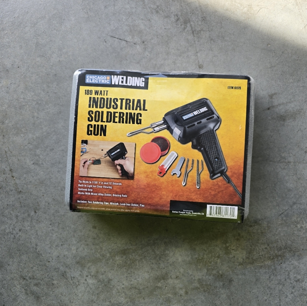 Chicago Electric 180 Watt Industrial Soldering Gun (Item 61170)